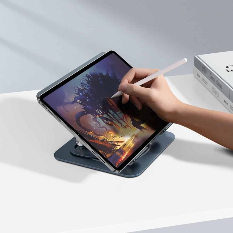 BASEUS ULTRASTABLE PRO SERIES ROTATABLE AND FOLDABLE LAPTOP STAND SPACE GRAY thumbnail 9