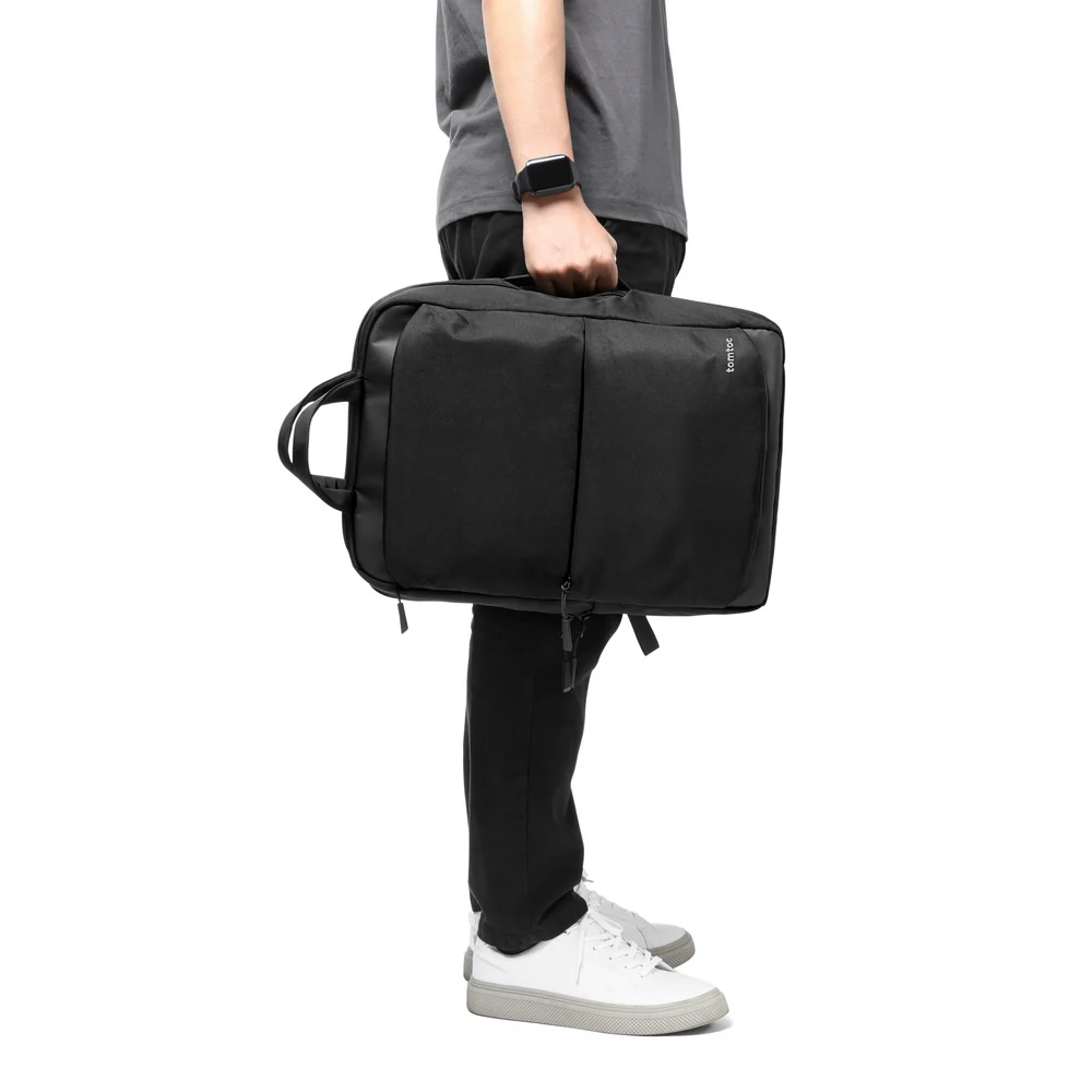 Tomtoc Navigator T71 15.6-inch Laptop Backpack (Black, T71M1D1) - Sleek and Durable Travel Companion thumbnail 12
