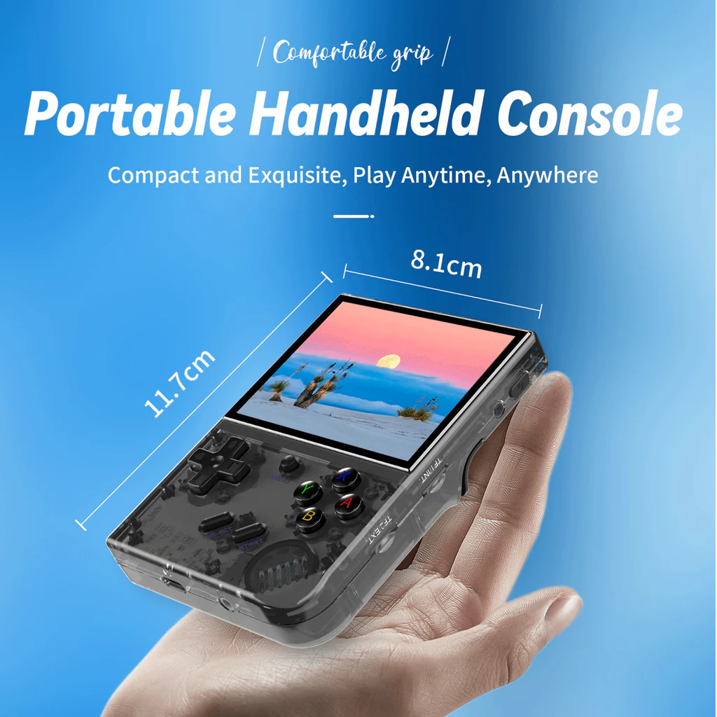 ANBERNIC RG35XX Plus Retro Handheld Game Player - 64-Bit, 64GB TF Card, 5K+ Classic Games, HD Output, Portable Gaming Console for Travel & Kids thumbnail 18