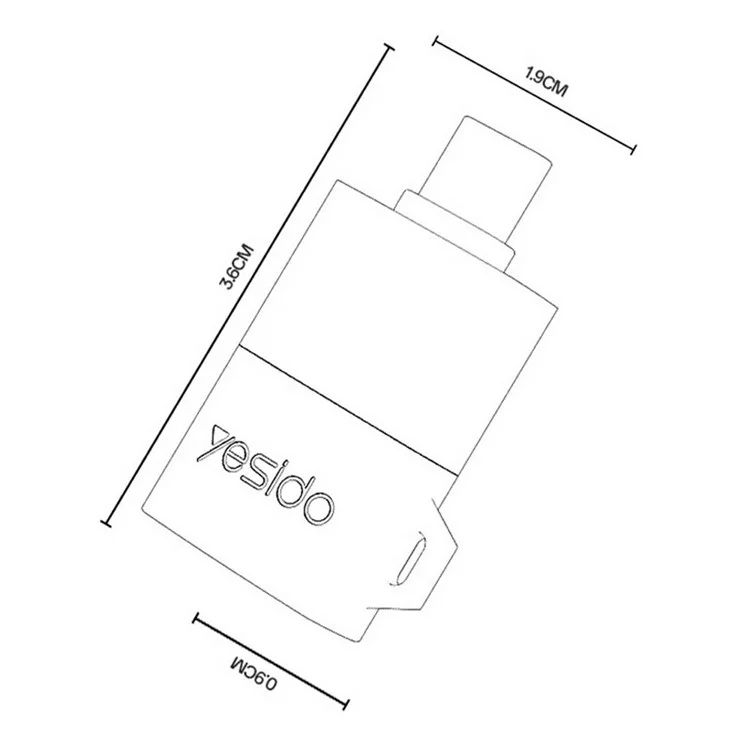 YESIDO CARD READER BLACK GS37 thumbnail 15