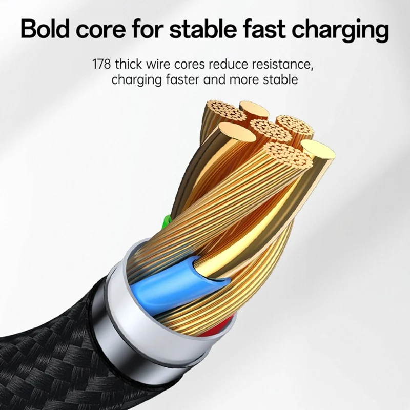YESIDO TYPE C TO TYPE C 60W CABLE GREY CA198 thumbnail 15