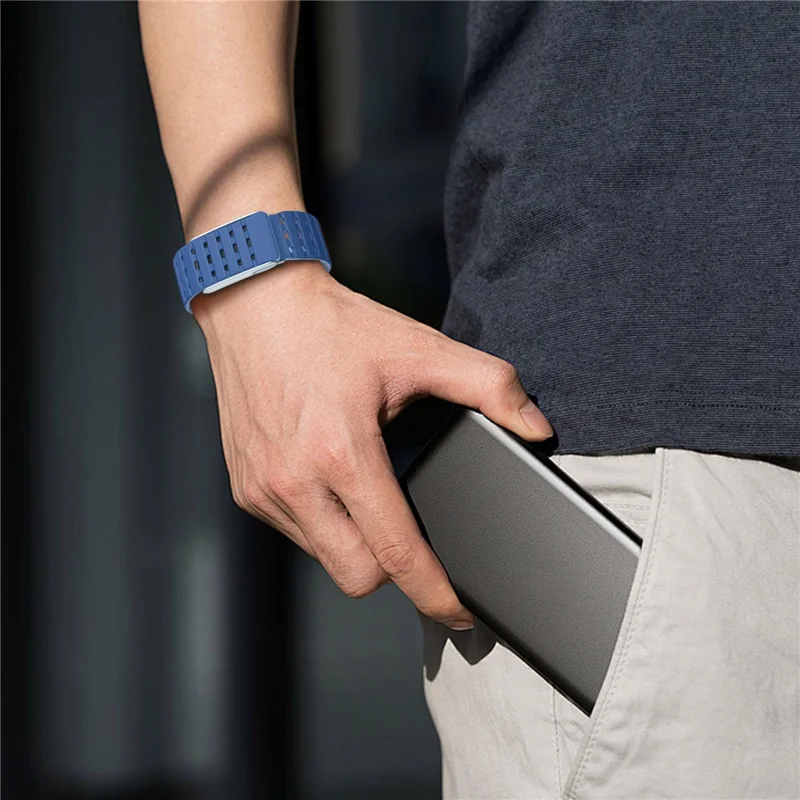 WHOOP 5.0 BREATHABLE MAGNETIC WRIST BAND STRAP BLUE thumbnail 11