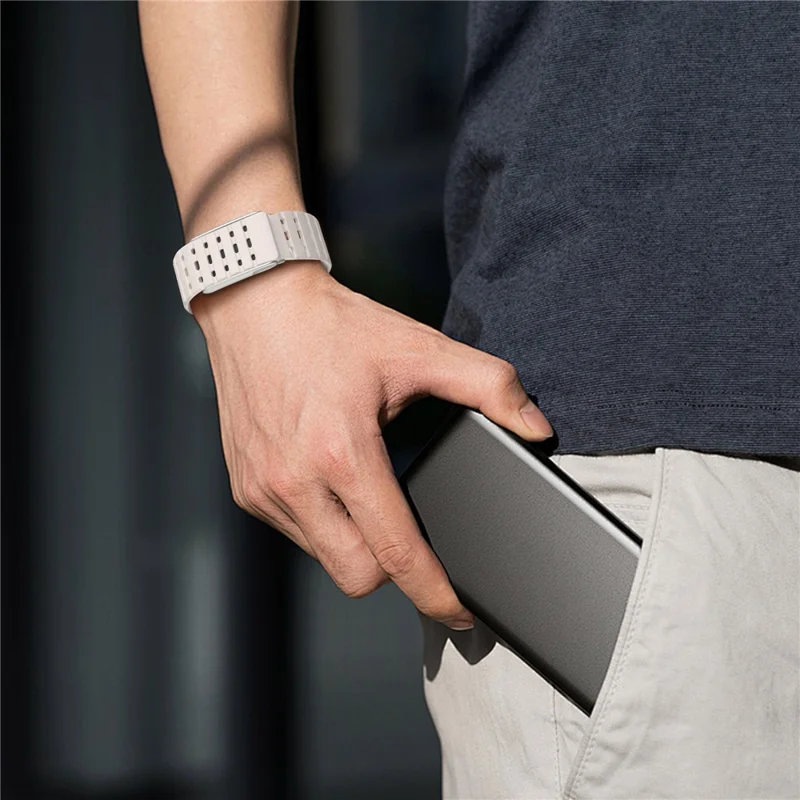 WHOOP 5.0 BREATHABLE MAGNETIC WRIST BAND STRAP STARLIGHT thumbnail 9