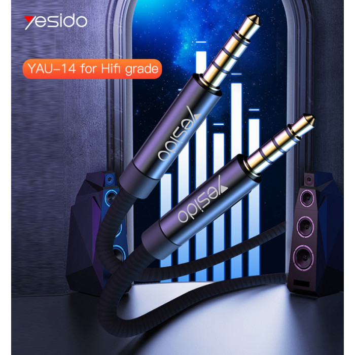 YESIDO 3.5MM TO 3.5MM CABLE BLACK 3M YAU16 thumbnail 5