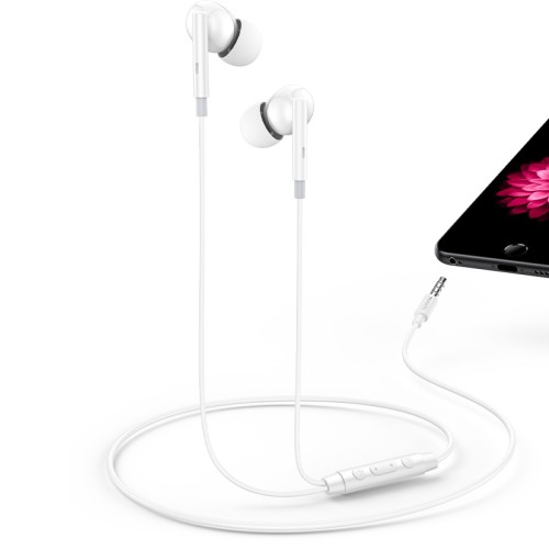 YESIDDO HEAVY BASS 3.5MM AUX HEADSET WHITE YH46