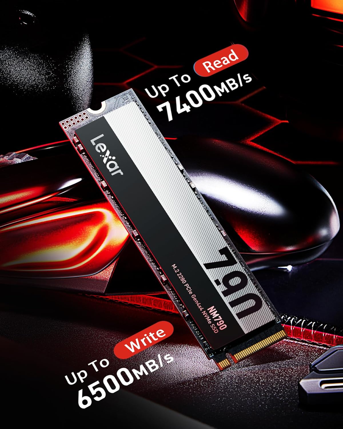 LEXAR NM790 M.2 2280 PCIE GEN4X4 NVME SSD 7400MB/S 2TB LNM790X002T-RNNNG thumbnail 9