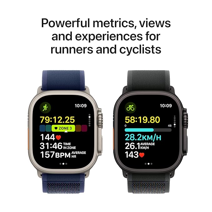 APPLE WATCH ULTRA 2 49MM (2024) NATURAL TITANIUM WITH TAN ALPINE LOOP MEDIUM MX4F3 thumbnail 9