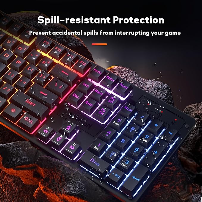 REDRAGON NETHERBANE RGB WIRED GAMING MEMBRANE KEYBOARD BLACK K521-RGB thumbnail 12