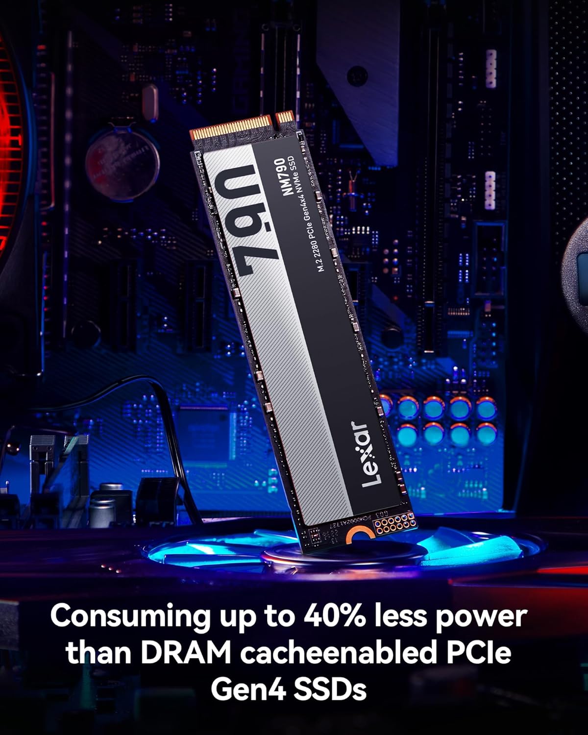 LEXAR NM790 M.2 2280 PCIE GEN4X4 NVME SSD 7400MB/S 2TB LNM790X002T-RNNNG thumbnail 12