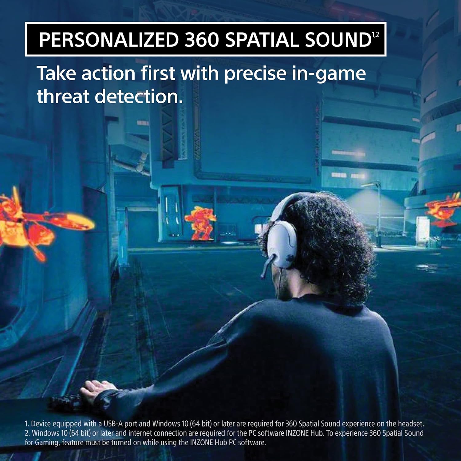 SONY INZONE H3 GAMING HEADSET PS5 WHITE MDR-G300 thumbnail 17