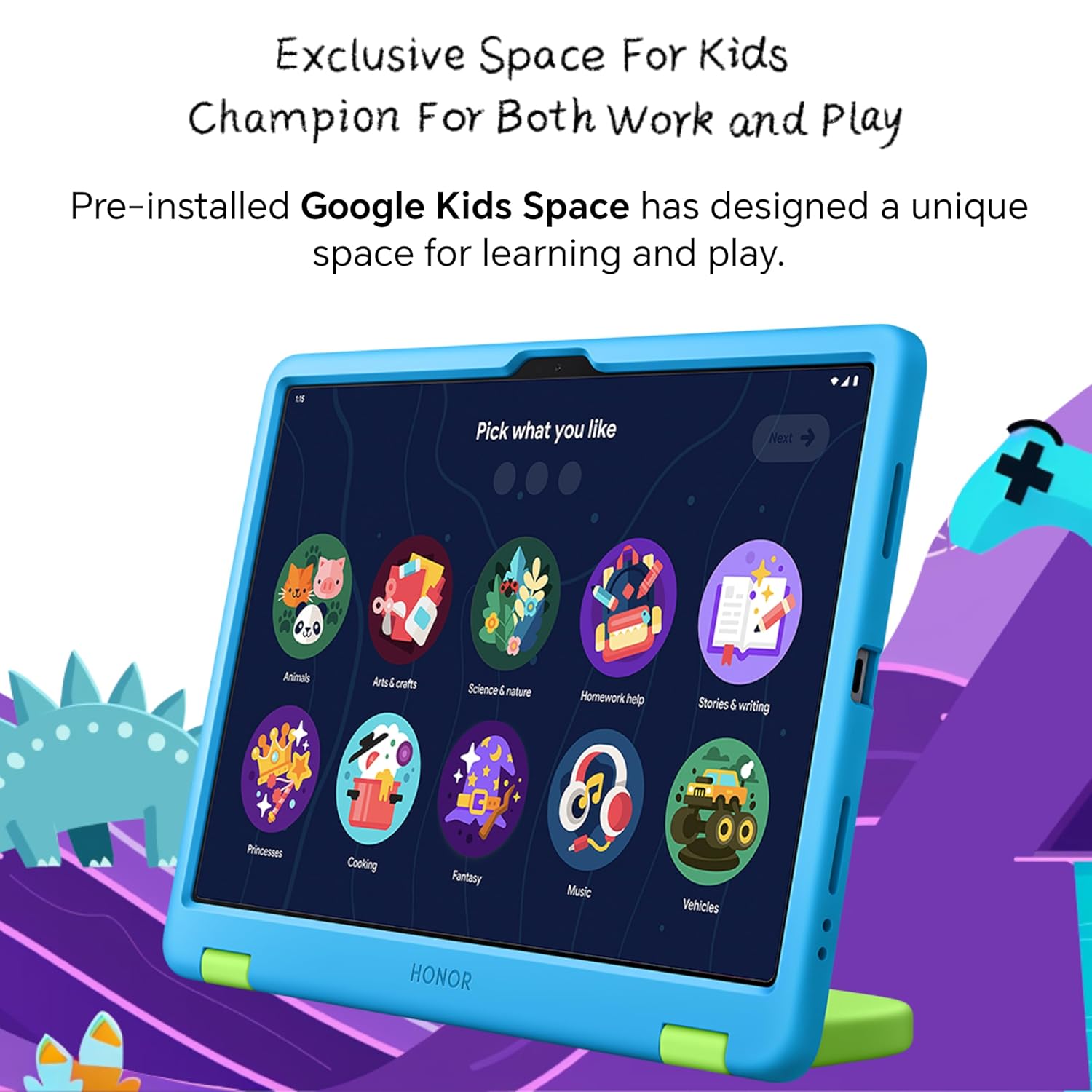 HONOR PAD X8B KIDS EDITION 4GB-128GB SPACE GRAY NDL2-W09 thumbnail 13