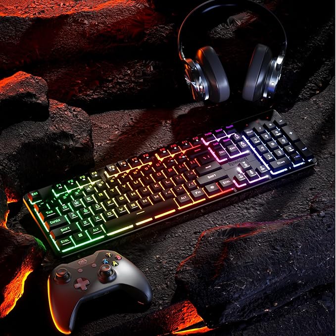 REDRAGON NETHERBANE RGB WIRED GAMING MEMBRANE KEYBOARD BLACK K521-RGB thumbnail 13