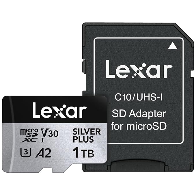 LEXAR PROFESSIONAL SILVER PLUS MICROSDXC UHS-I CARDS 205MB/S-1TB LMSSIPL001T-BNANG thumbnail 9