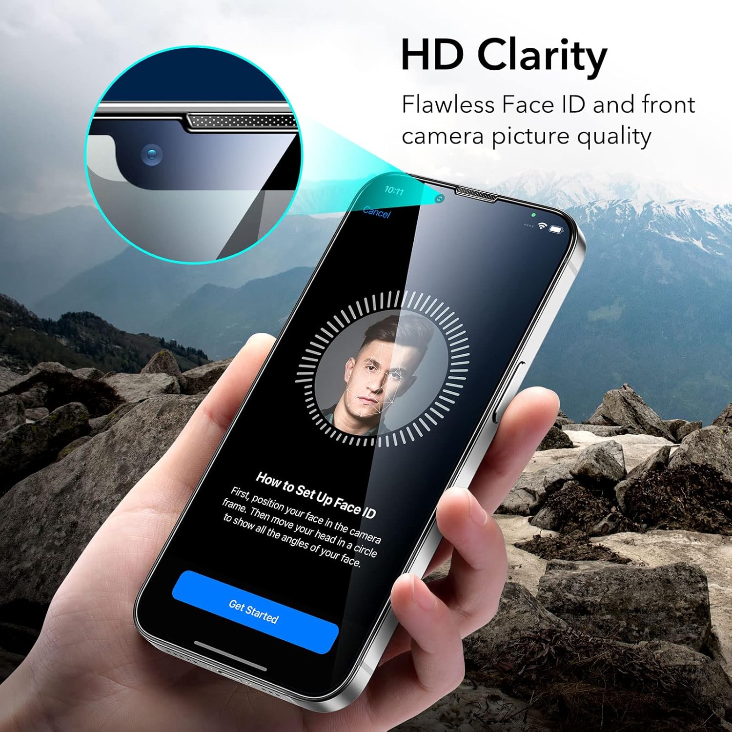 ESR IPHONE 14 PLUS/13 PRO MAX GLASS SCREEN PROTECTOR PRIVACY (2 PACK) thumbnail 16