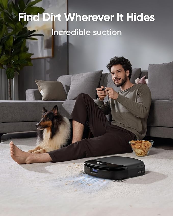 EUFY S1 PRO FLOOR WASHING ROBOT VACUUM WITH ALL IN ONE STATION BLACK T2080G11 thumbnail 11