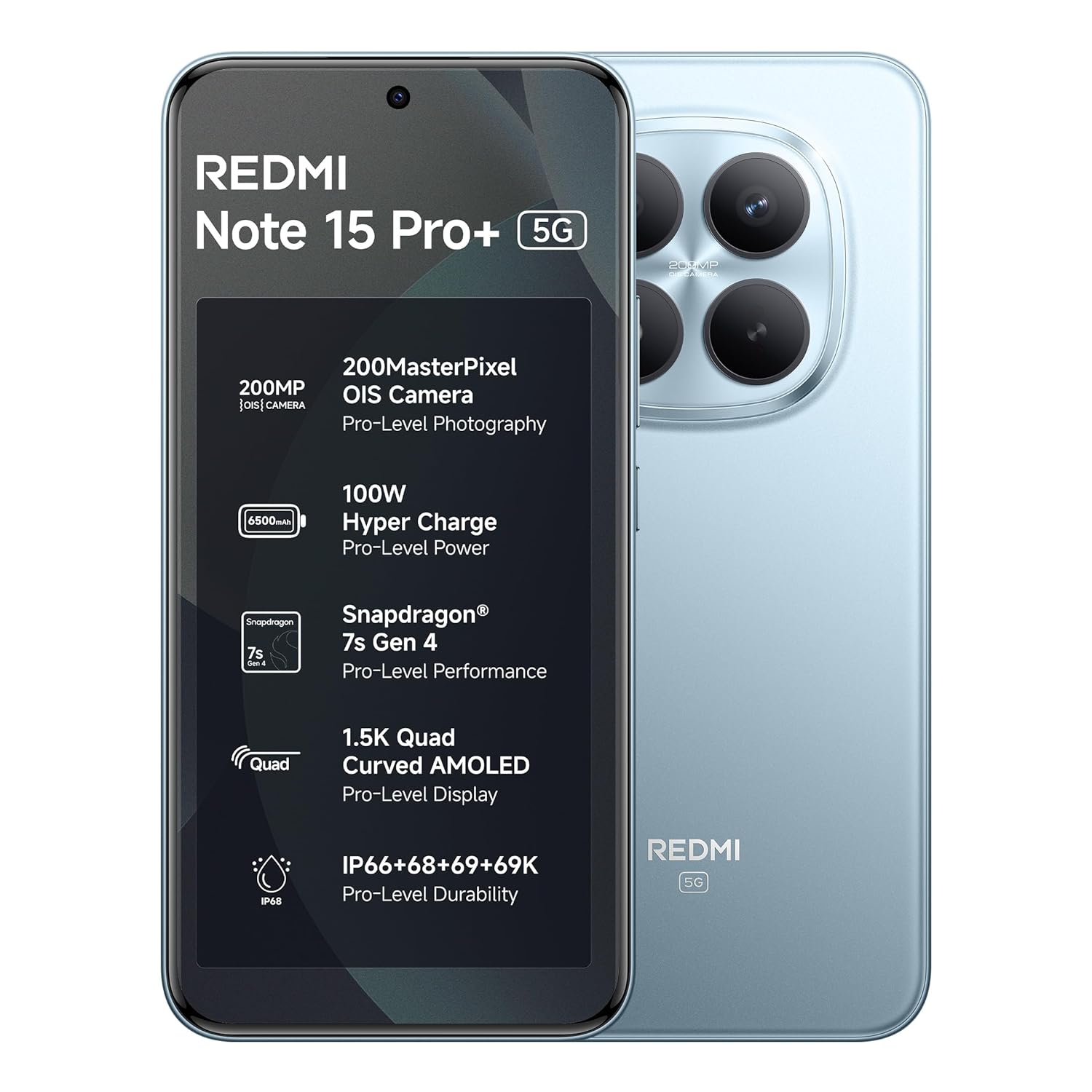 MI REDMI NOTE 15 PRO+ 5G 12GB RAM 512GB ROM GLACIER BLUE thumbnail 13