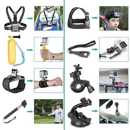 POWERPAK 21 IN 1 GOPRO ACTION CAMERA ACCESSORIES KIT thumbnail 6