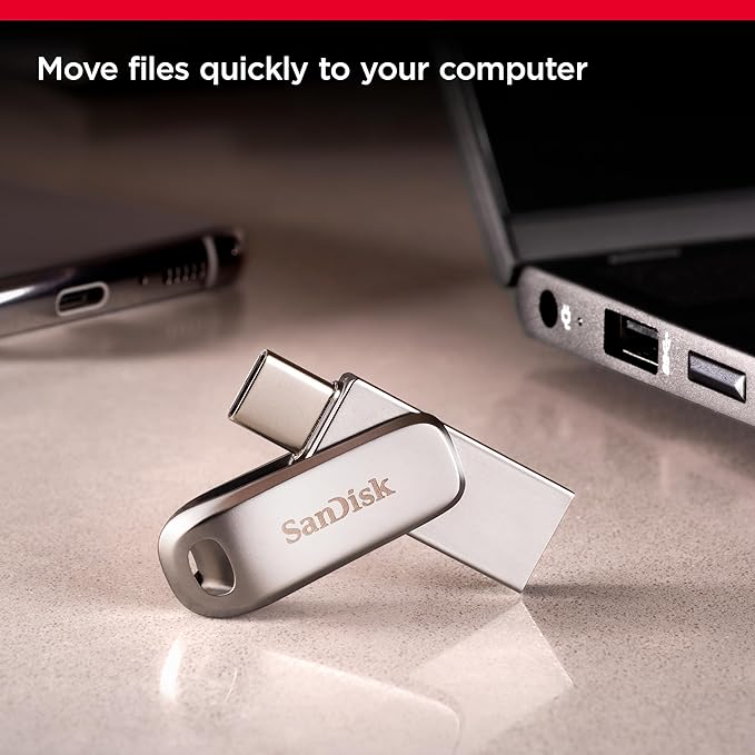 SANDISK ULTRA 512GB DUAL DRIVE LUXE TYPE C USB UP TO 400MBS SDDDC4-512G-G46 thumbnail 5