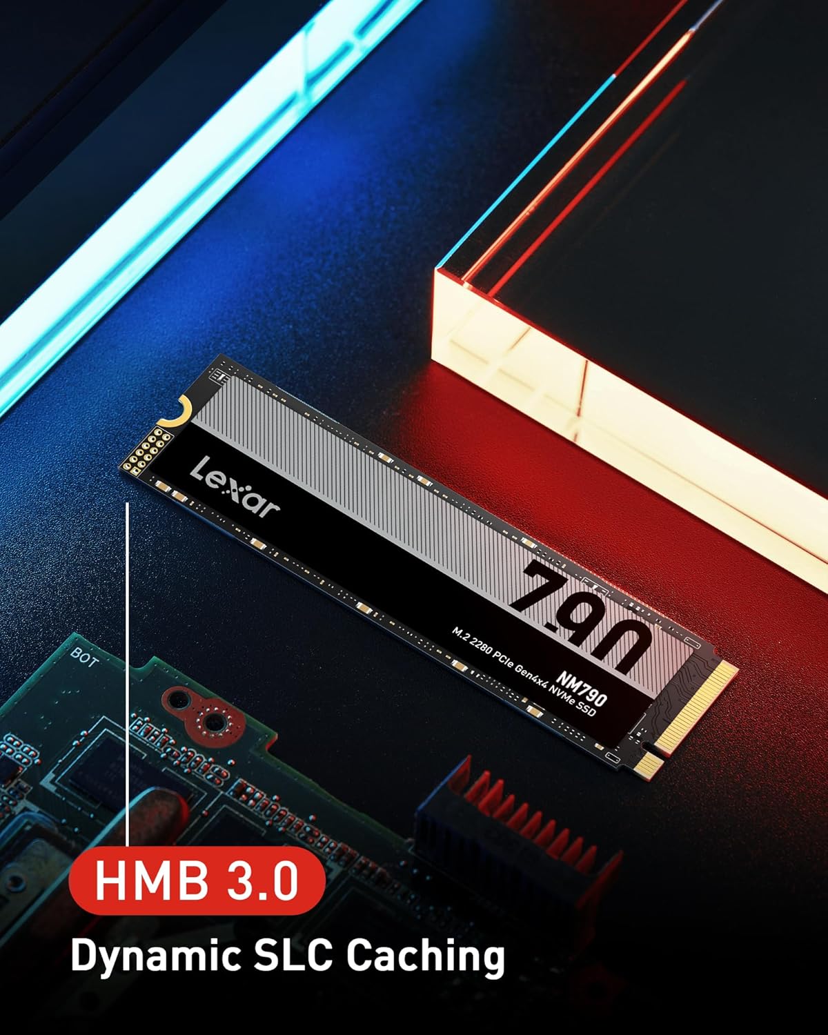 LEXAR NM790 M.2 2280 PCIE GEN4X4 NVME SSD 7400MB/S 2TB LNM790X002T-RNNNG thumbnail 11