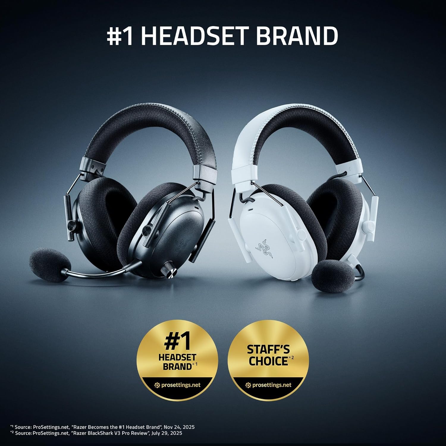 RAZER BLACK SHARK V3 PRO WIRELESS 7.1 GAMING HEADSET FOR PLAYSTATION BLACK RZ04-05400500-R3G thumbnail 16