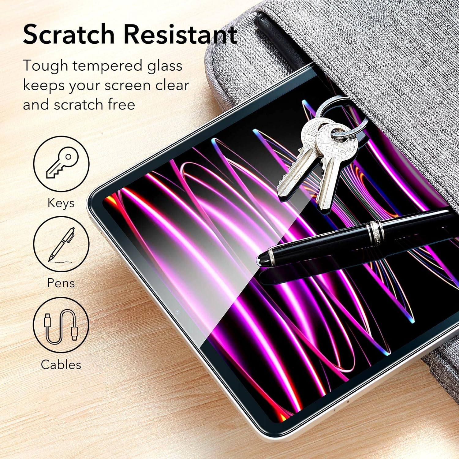 ESR IPAD PRO 12.9 INCH 3X GLASS SCREEN PROTECTOR CLEAR thumbnail 13