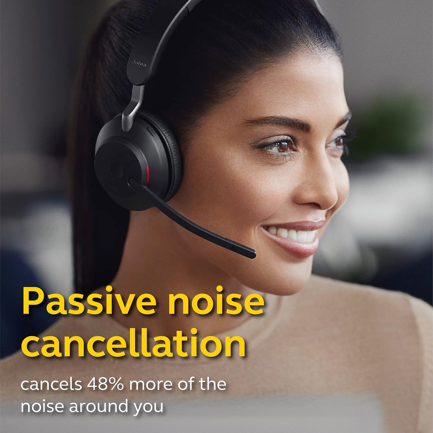 JABRA EVOLVE 2 65MS STEREO WIRELESS HEADSET USB A BLACK 26599-999-999 thumbnail 7