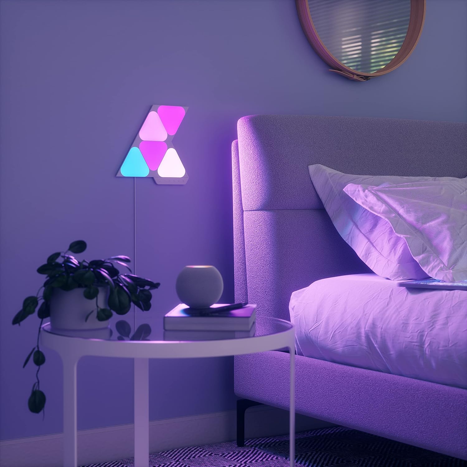 NANOLEAF SHAPES TRIANGLE MINI STARTER KIT WHITE 5 PACK thumbnail 9