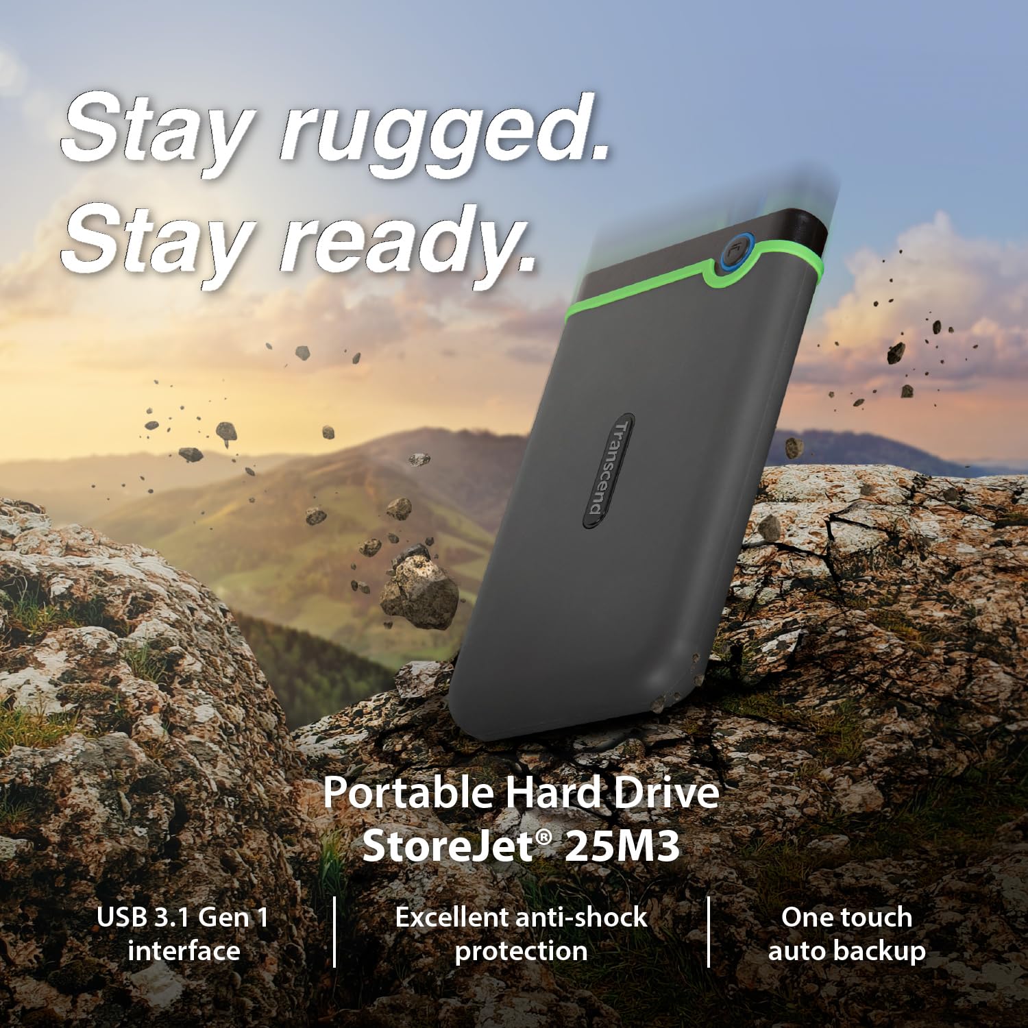 TRANSCEND 2TB EXTERNAL HDD M3S USB 3.0 BLACK TS2TSJ25M3S thumbnail 13