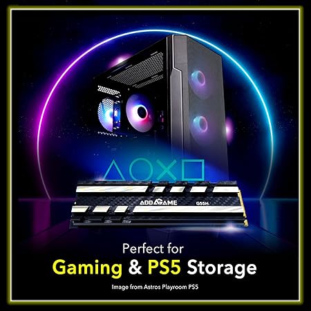 ADDLINK G55H M2 2280 PCIE GEN5 NVME GEN 5X4 1TB SSD WITH HEATSINK BLACK AD1TBG55HM2P thumbnail 11