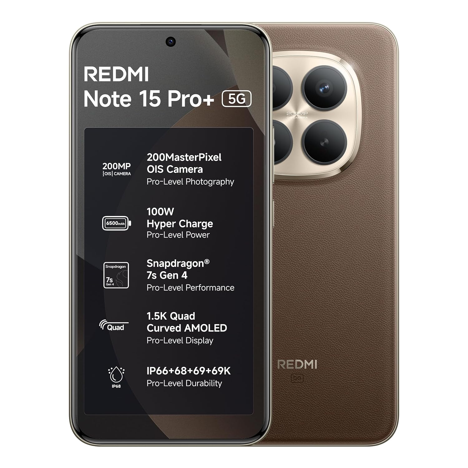 MI REDMI NOTE 15 PRO+ 5G 12GB RAM 512GB ROM MOCHA BROWN thumbnail 10