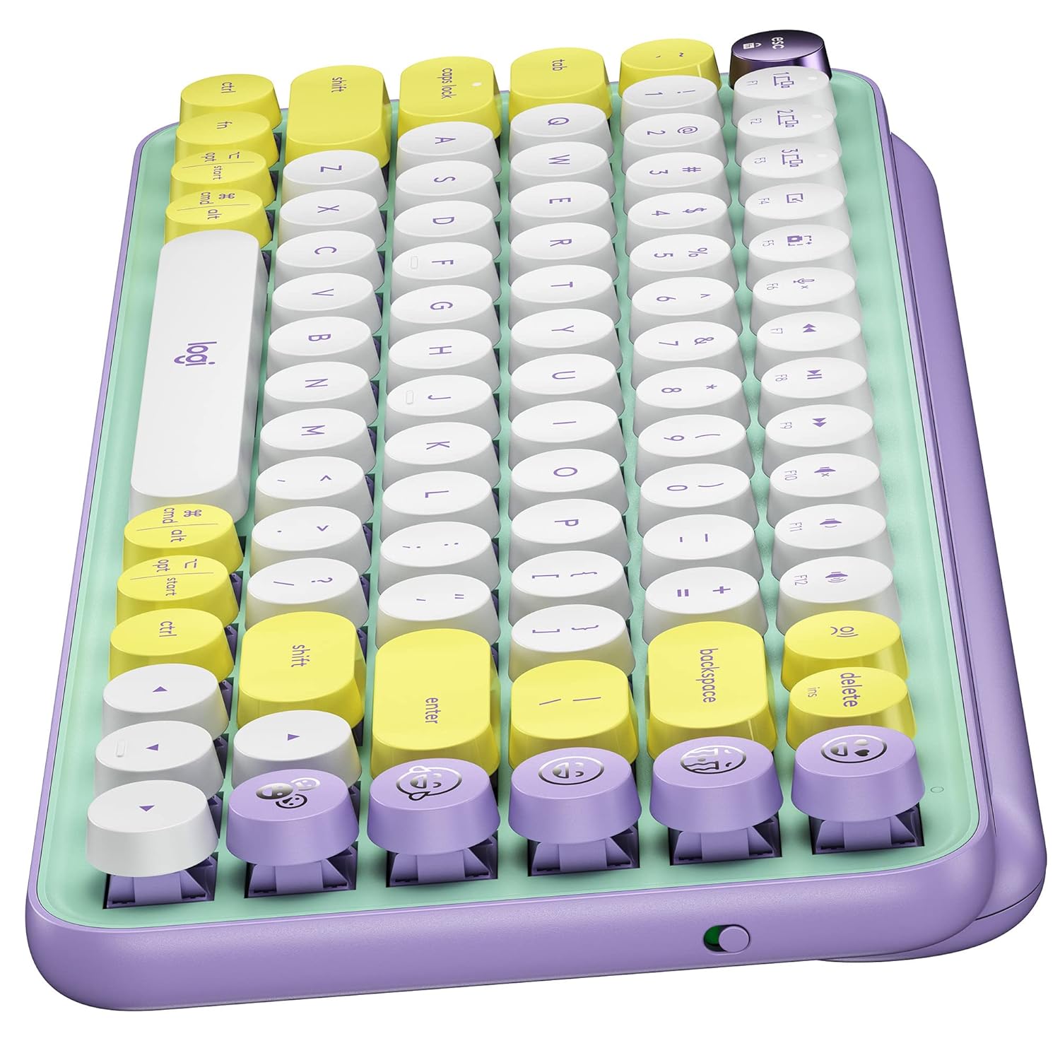 LOGITECH POP WIRELESS MECHANICAL EMOJI KEYBOARD DAY DREAM MINT 920-010817 thumbnail 13