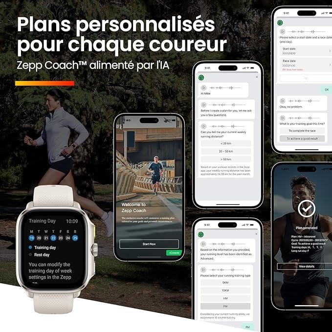 Amazfit Cheetah 47mm Smart Watch (Square, A2294) - Winner Champagne, GPS, Fitness Tracking thumbnail 3