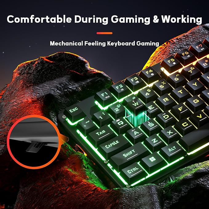 REDRAGON NETHERBANE RGB WIRED GAMING MEMBRANE KEYBOARD BLACK K521-RGB thumbnail 9