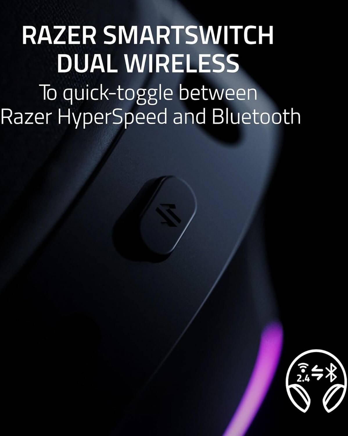 Razer Barracuda X Chroma Wireless Gaming Headset (Black, RZ04-05220100-R3M1) - 7.1 Surround Sound and RGB Lighting thumbnail 14