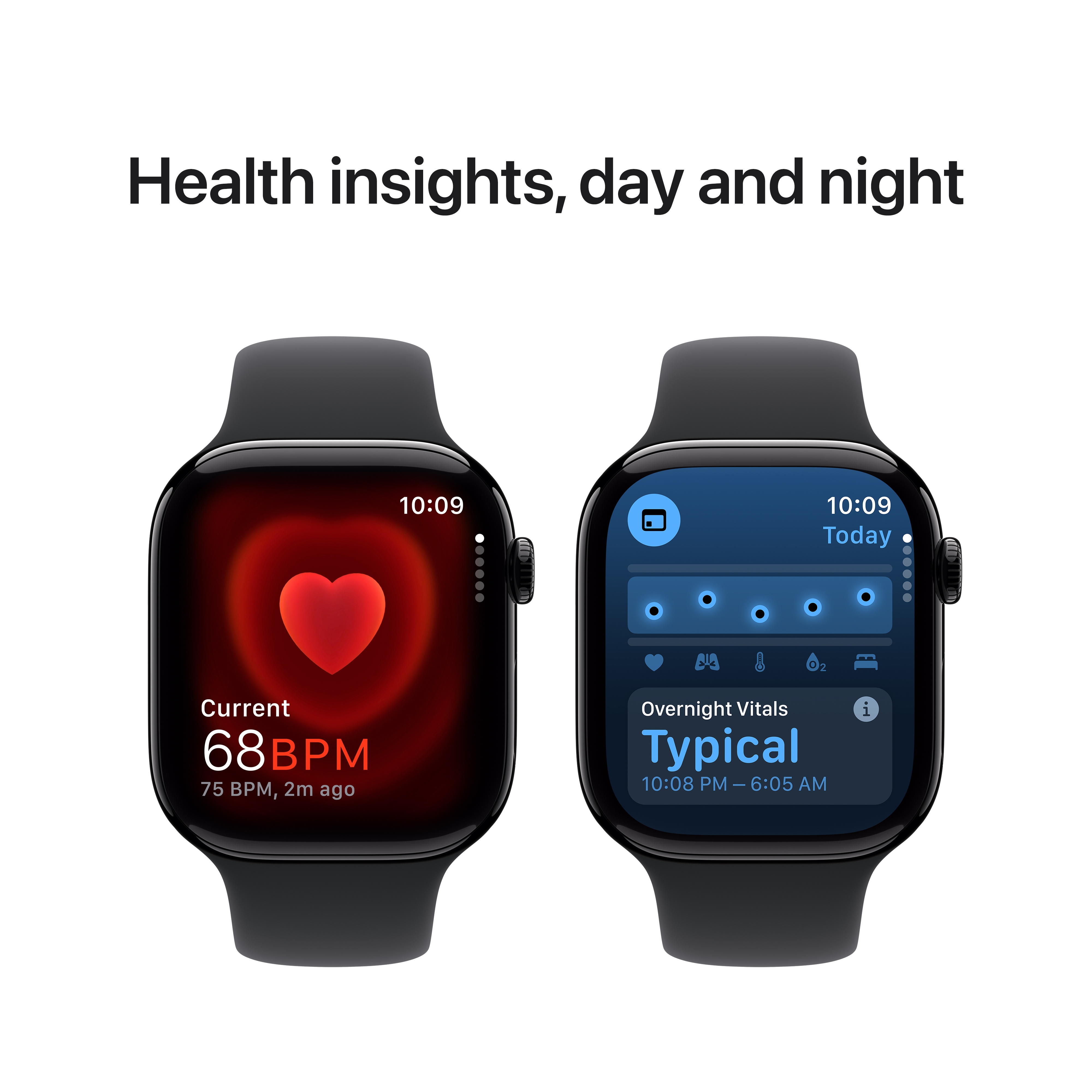 APPLE WATCH SERIES 10 46MM GPS JET BLACK ALUMINIUM WITH BLACK SPORT BAND MWX13 thumbnail 4