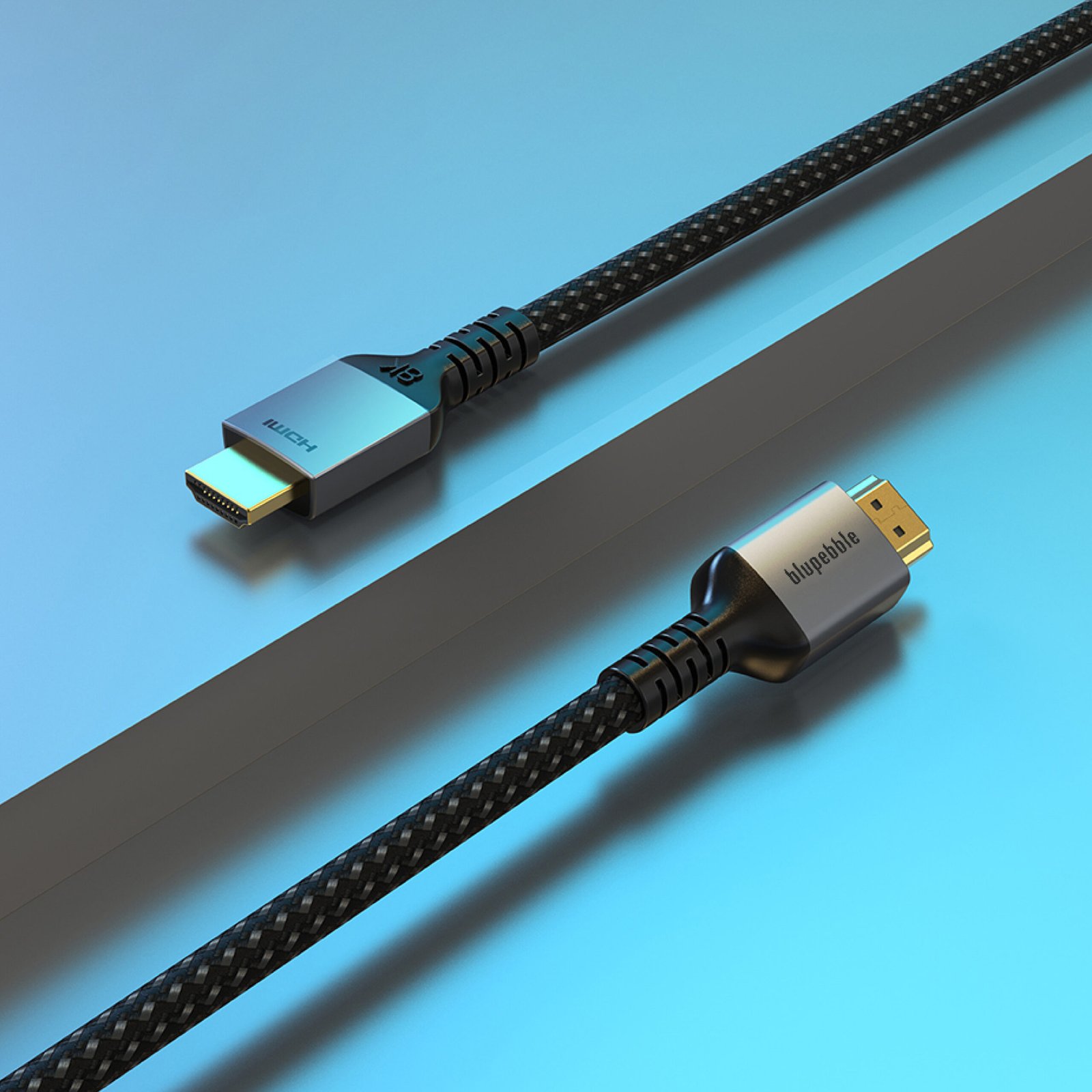 BLUPEBBLE 8K PREMIUM HDMI 2.1 CABLE ALUMINUM HOUSING SUPPORT 8K/60HZ BLACK thumbnail 4