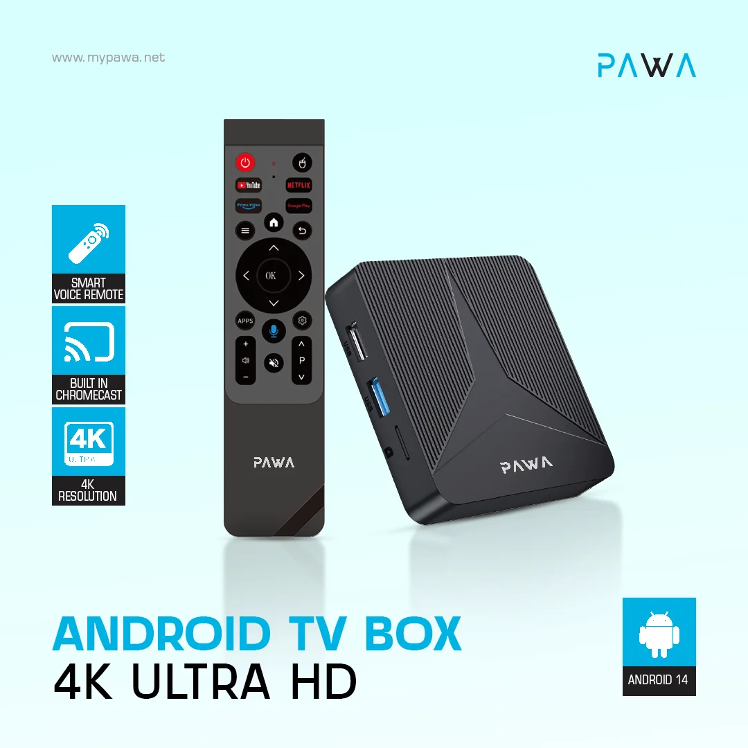 PAWA ANDROID TV BOX 4K ULTRA HD BLACK PW-ATVBX44-BK thumbnail 10