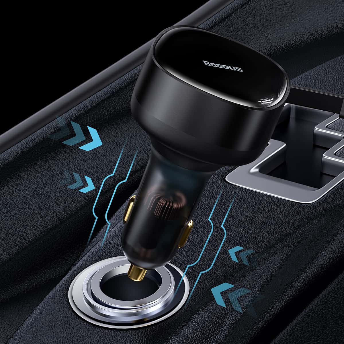 BASEUS ENJOYMENT RETRACTABLE 2 IN 1 TYPE C TO TYPE C 33W CAR CHARGER thumbnail 6