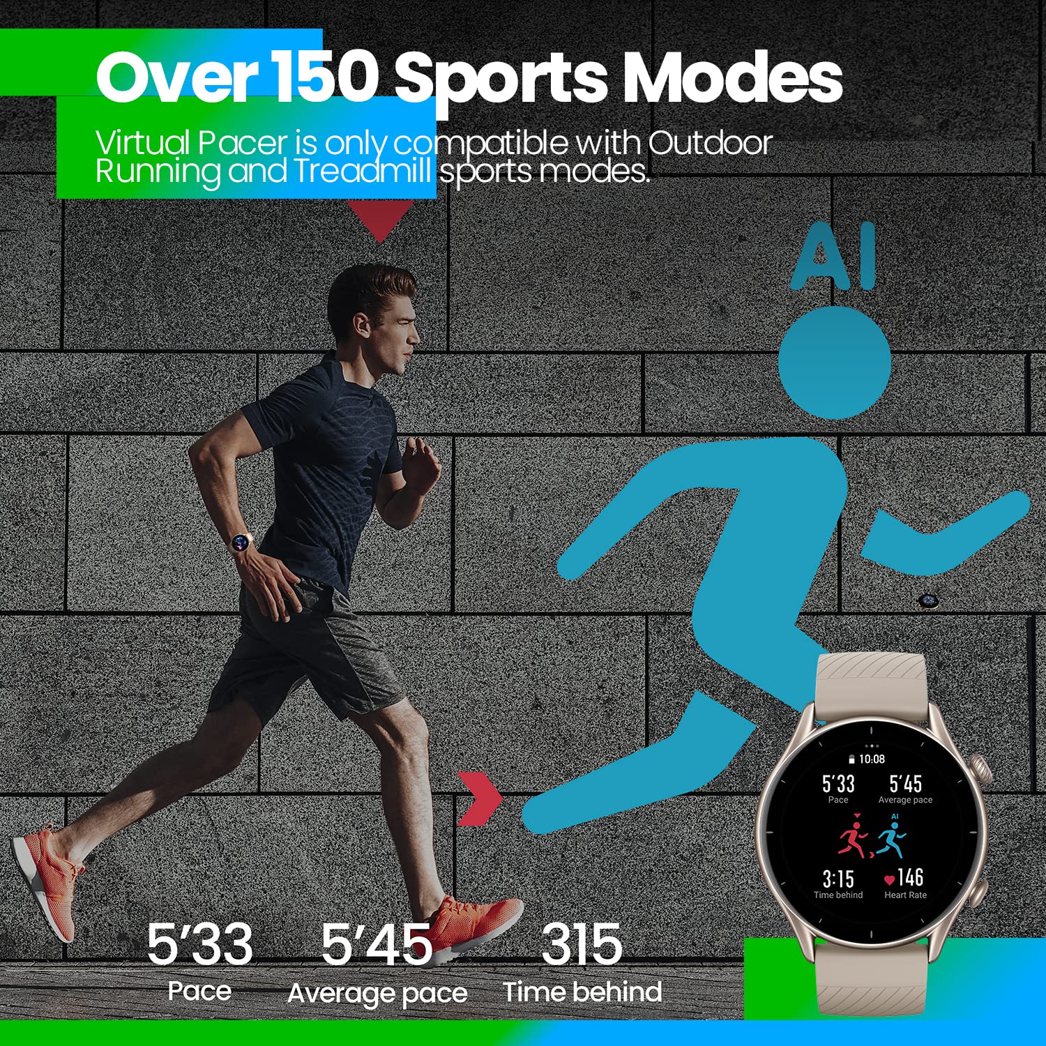 AMAZFIT GTR3 SMART WATCH MOONLIGHT GRAY thumbnail 14