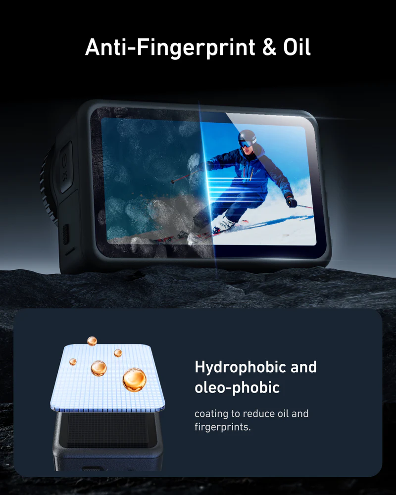 TELESIN ACTION 6 CAMERA SCREEN PROTECTOR S6-FLM-26 thumbnail 10