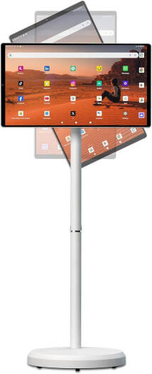 EPICARMA 32 INCH SMART PORTABLE MOVABLE MONITOR WITH ANDROID 15.0 WHITE EA-PTMP32-WH thumbnail 3