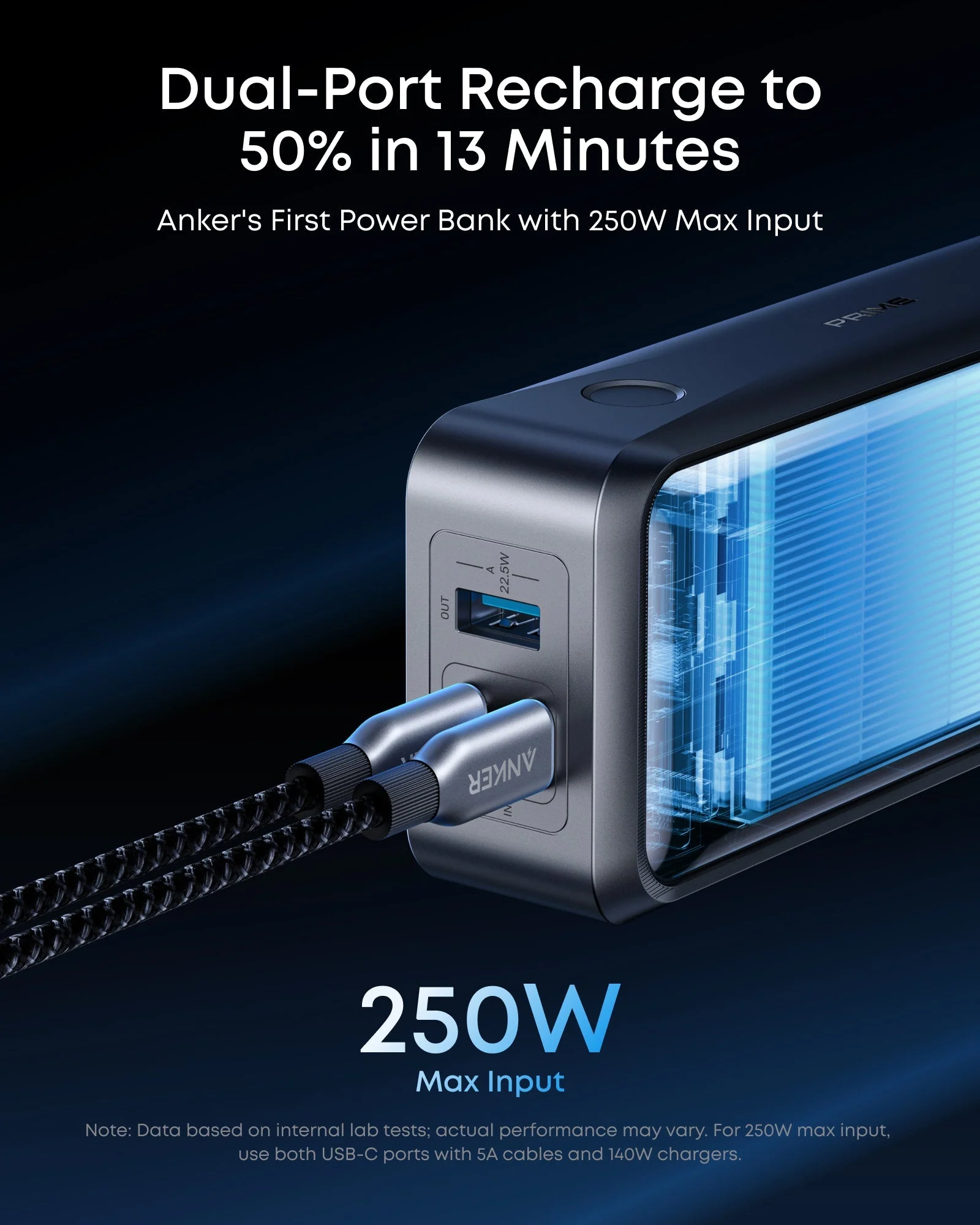 ANKER PRIME POWER BANK 26K 300W BLACK A110AH11 thumbnail 9