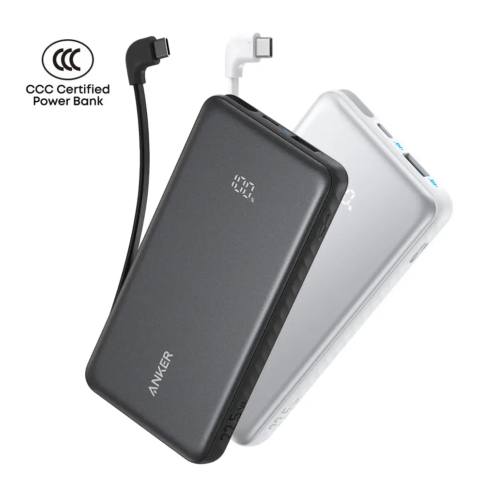 ANKER ZOLO POWER BANK 20000MAH BUILT IN USB-C CABLE BLACK A110EH11 thumbnail 3