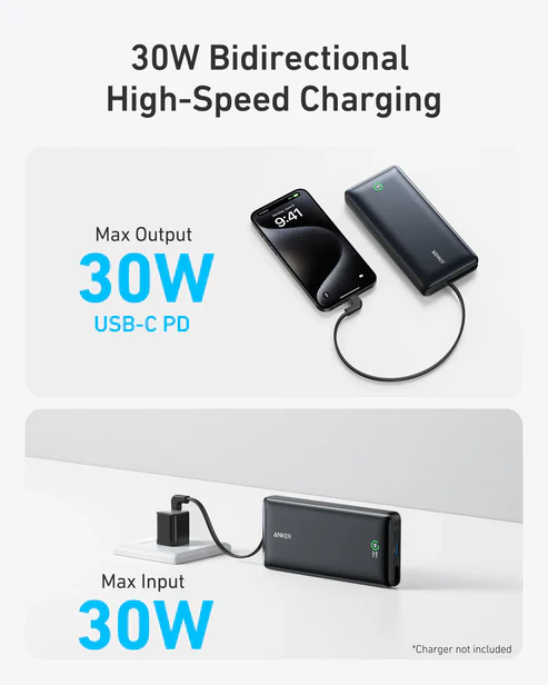 ANKER NANO POWER BANK 20000MAH BLACK A1387H11 thumbnail 7