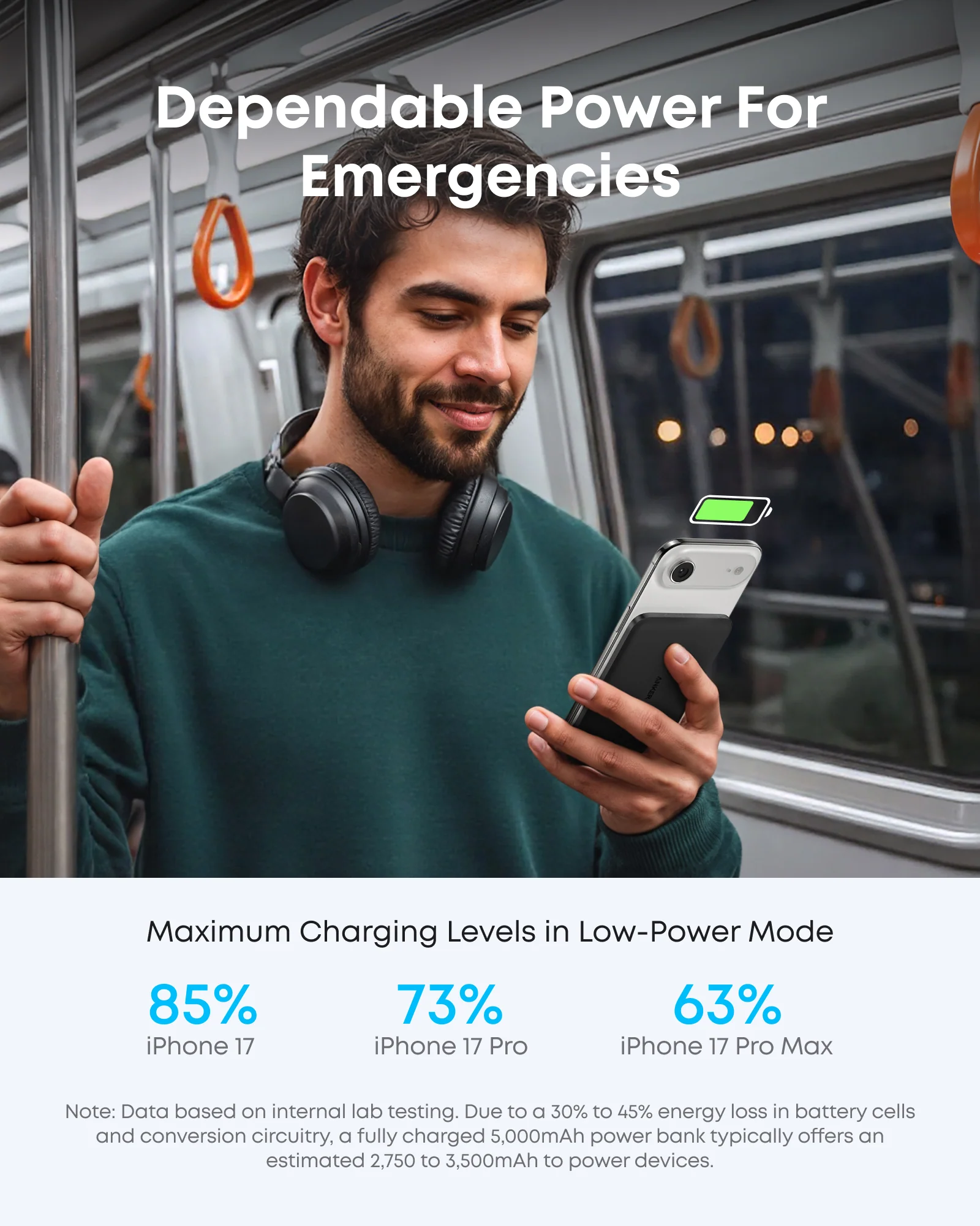 ANKER NANO POWER BANK 5K MAGGO SLIM BLACK A1665H11 thumbnail 13