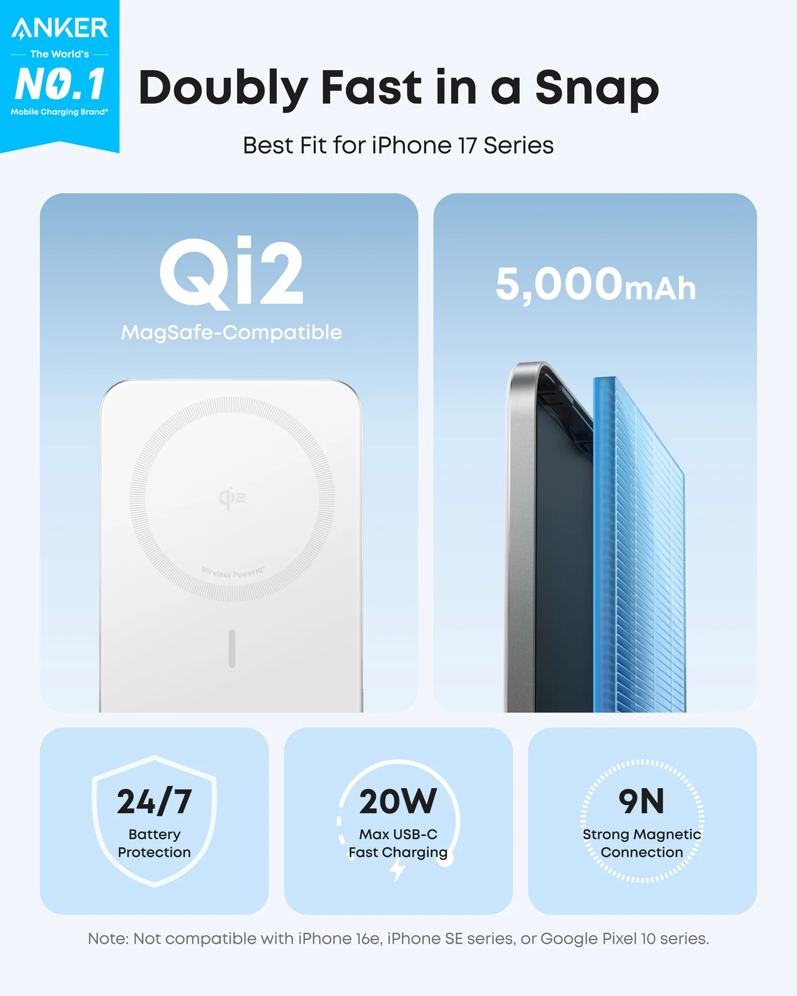 ANKER NANO POWER BANK 5K MAGGO SLIM WHITE A1665H21 thumbnail 7