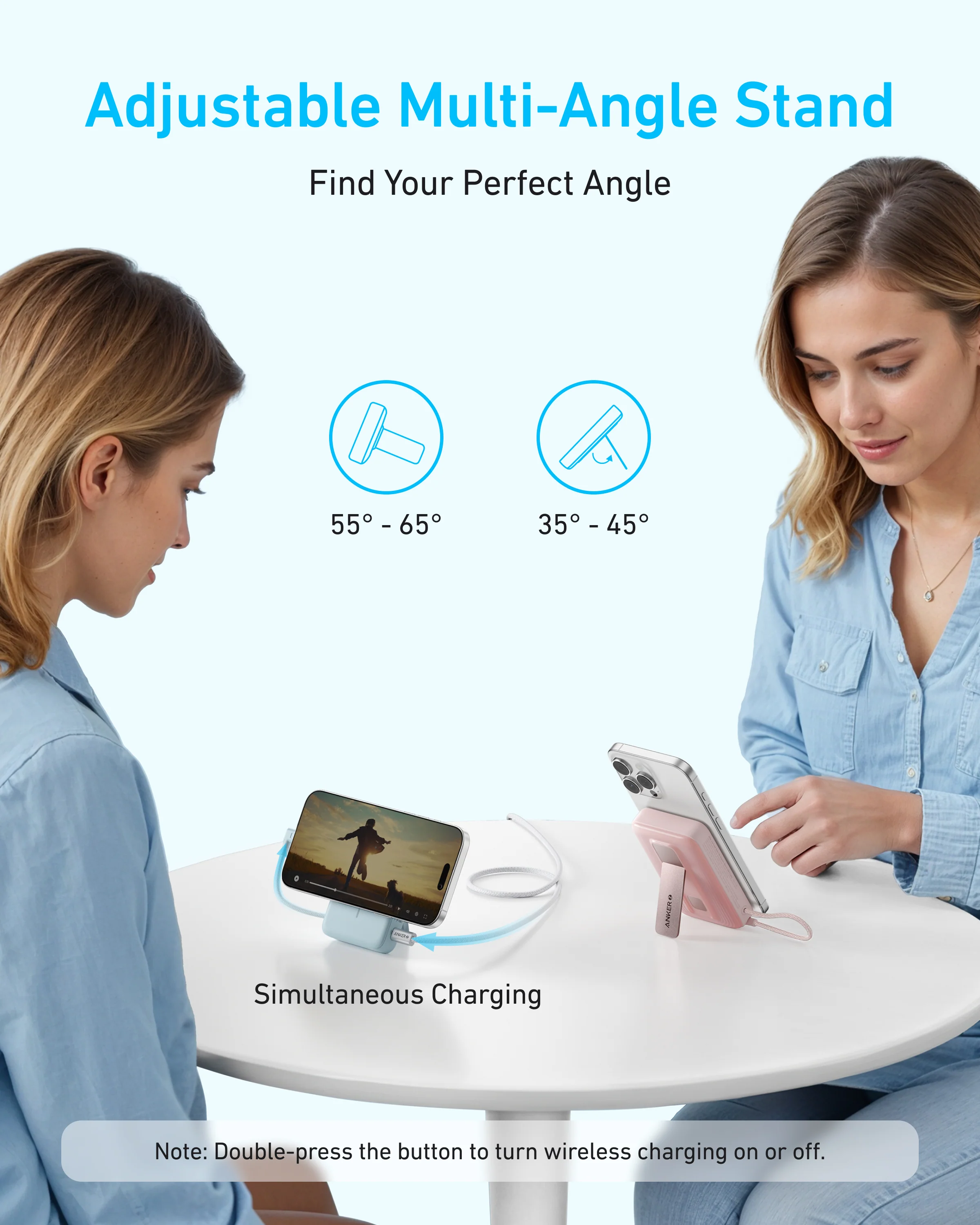 ANKER ZOLO 10K MAGNETIC BUILT IN USB C CABLE POWERBANK WHITE A1685H21 thumbnail 9