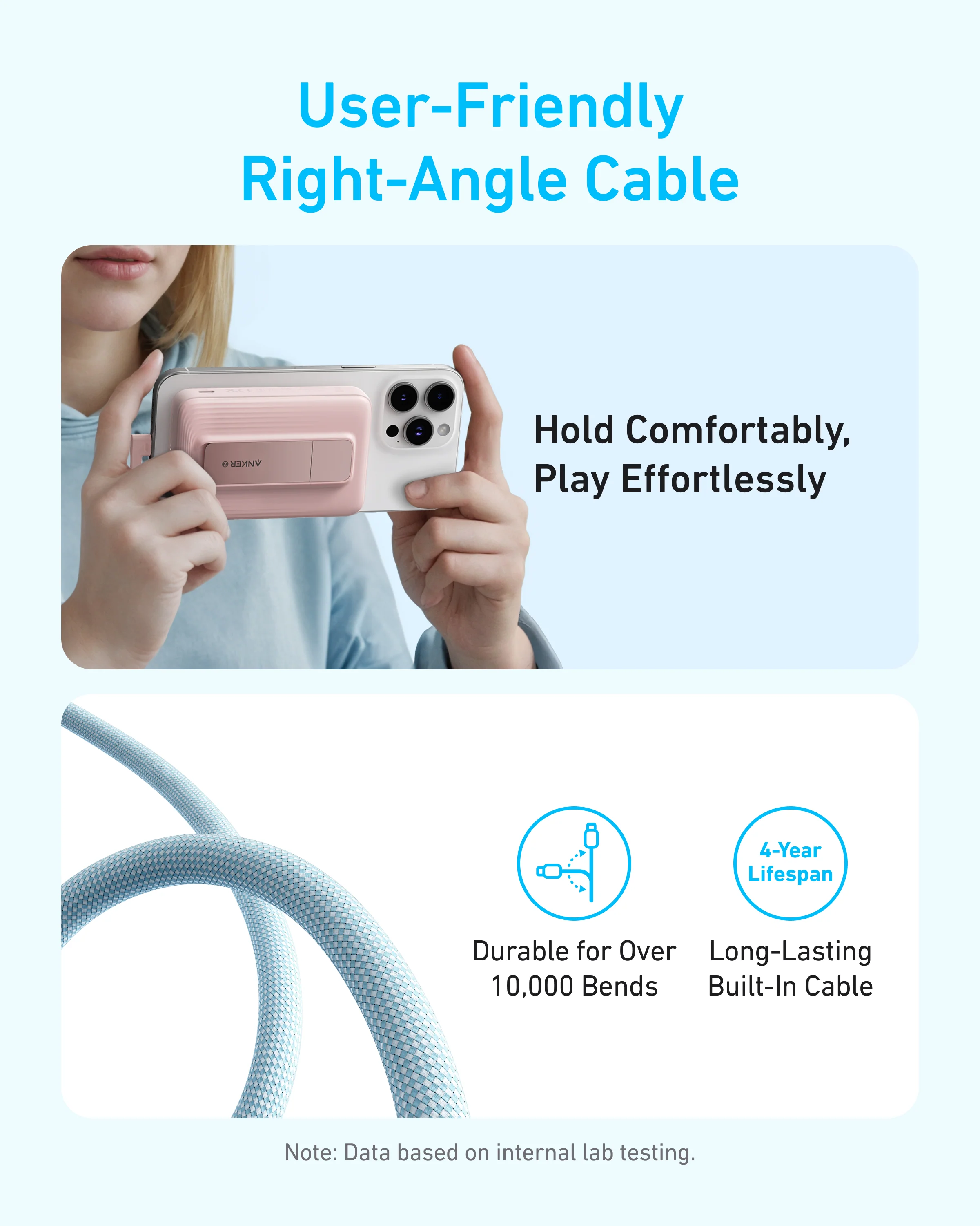 ANKER ZOLO 10K MAGNETIC BUILT IN USB C CABLE POWERBANK WHITE A1685H21 thumbnail 10