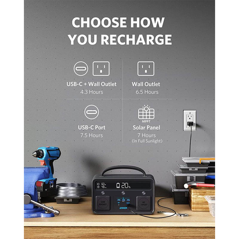 ANKER POWERHOUSE 400W BLACK A1730211 thumbnail 6