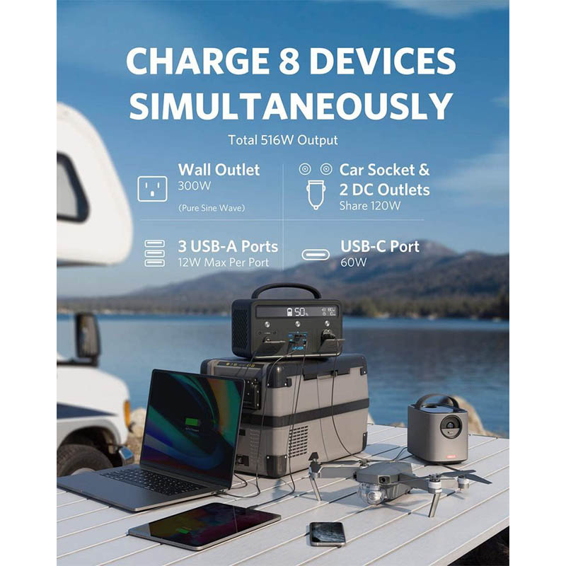 ANKER POWERHOUSE 400W BLACK A1730211 thumbnail 5